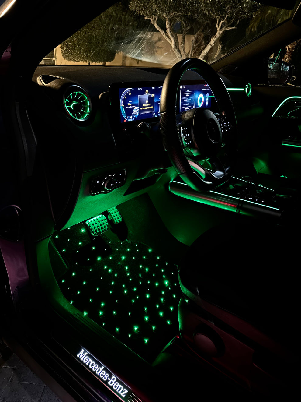 Starlight Waterproof Car Floor Mats 4PC 100+ Colors USB