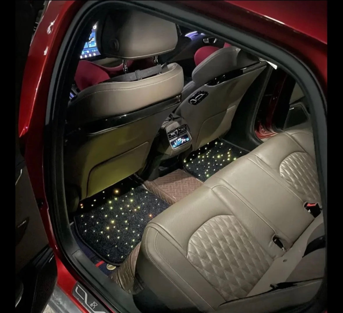 Starlight Waterproof Car Floor Mats 4PC 100+ Colors USB