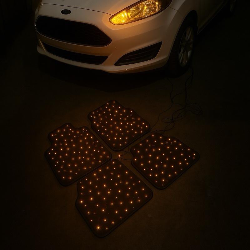 Starlight Waterproof Car Floor Mats 4PC 100+ Colors USB
