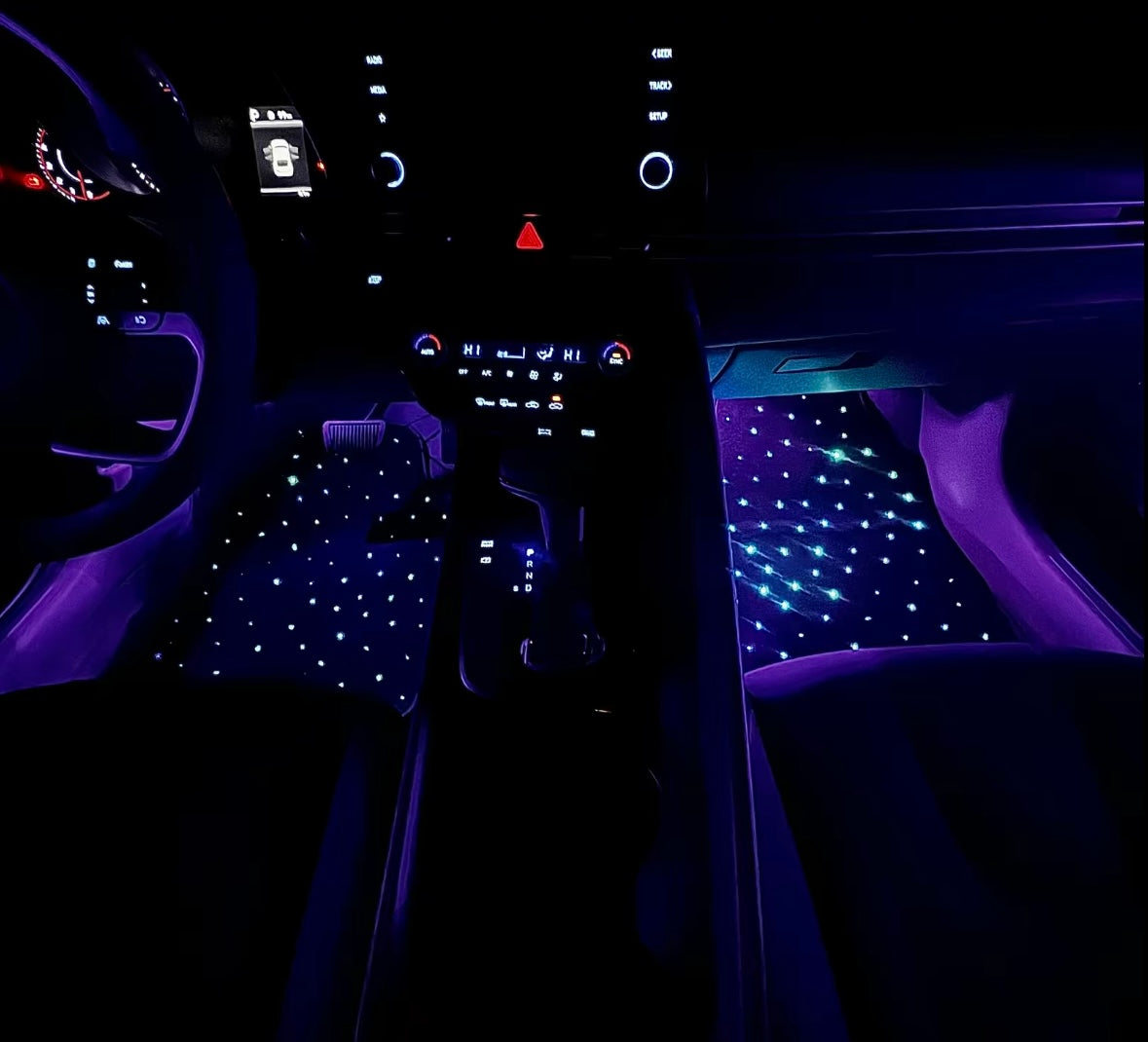 Starlight Waterproof Car Floor Mats 4PC 100+ Colors USB