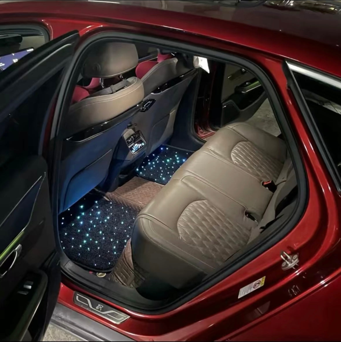 Starlight Waterproof Car Floor Mats 4PC 100+ Colors USB